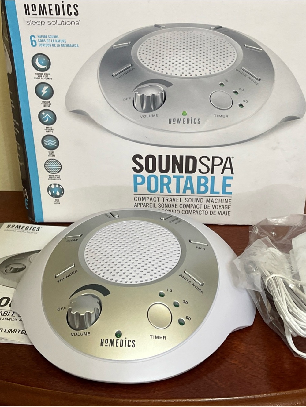 Homedics portable sound spa